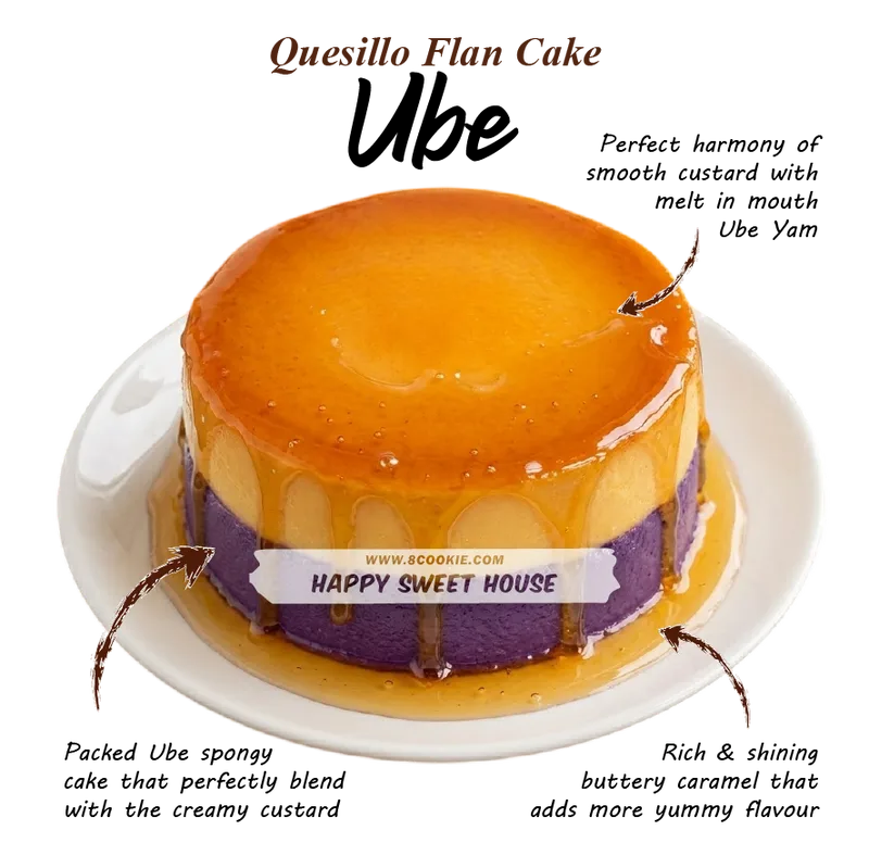 Ube Quesillo Flan Cake - Fusion Recipe of Venezuela + Philippine