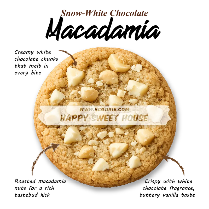 White Chocolate Macadamia Soft Cookies