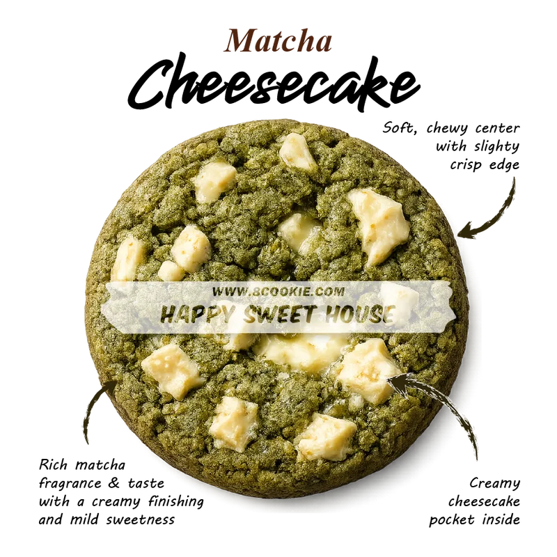 Matcha Cheesecake Soft Cookies