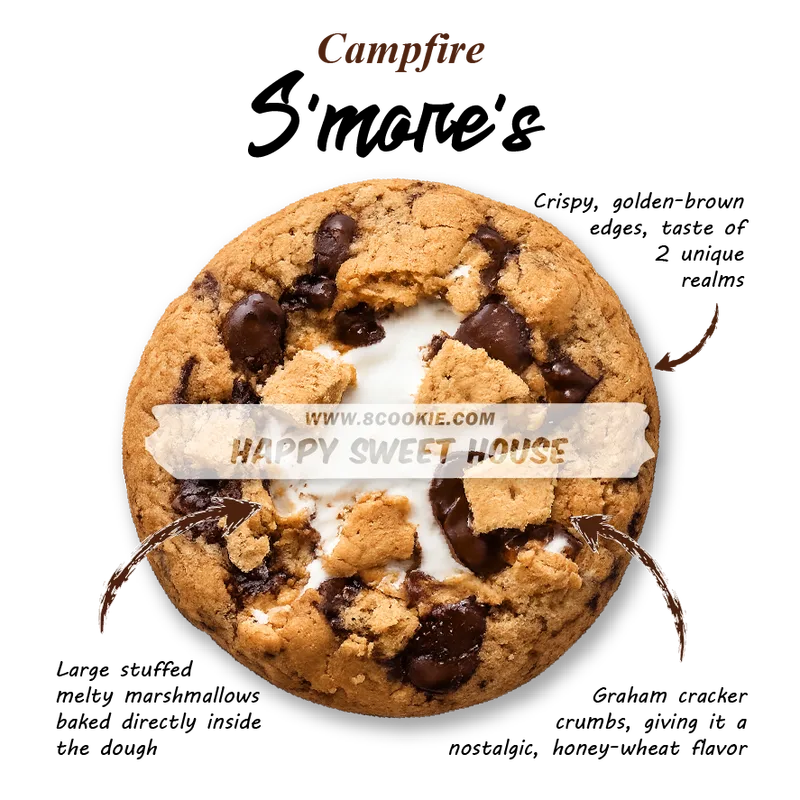 Smore Mashmallow & Graham Soft Cookies